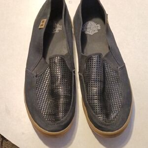 Harley-Davidson Black and Brown Women's Slippers